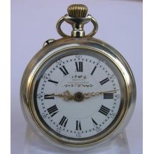 Depute Constantinople Roskopf Patent Open Face Men's Pocket Watch 1900's