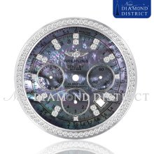 Diamond Blue Mother Of Pearl Dial Set For Breitling Bentley Motors Series