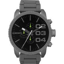 Diesel Dz4254 Grey Large Round Dial Chronograph Watch