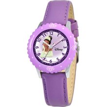 Disney Kids Time Teacher Tiana Leather Watch