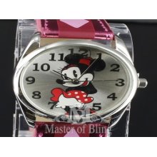 Disney Licensed Cartoon Character Minnie Mouse Watch