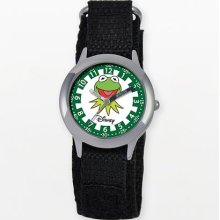 Disney Muppets Kermit The Frog Time Teacher Stainless Steel Watch -