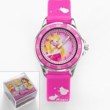 Disney Princess Aurora Silver Tone Time Teacher Watch - Kids