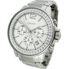 Dkny Chronograph Silver 50m Ladies Watch Ny8083