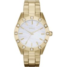 DKNY NY8661 Steel Mother Of Pearl Dial Gold Tone Women's Watch