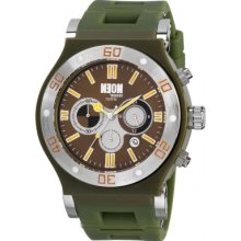 DN09-14 Dilligaf Mens Neon Chronograph Green Watch