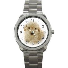 Dog Unisex Silver-Tone Sports Metal Watch 14