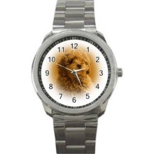 Dog Unisex Silver-Tone Sports Metal Watch 12