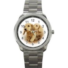 Dog Unisex Silver-Tone Sports Metal Watch 03