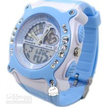 Dual Display Watches New 5 Pcs Pasnew Pse-309 Blue Children's Watch