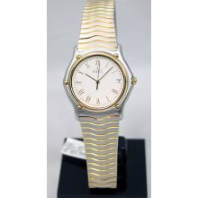 Ebel Stainless And 18k Wave Quartz Watch