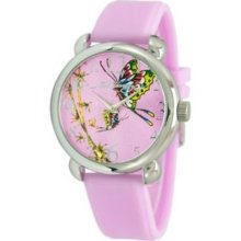 Ed Hardy Fountain Pink Dial Women's Watch Fo-pk