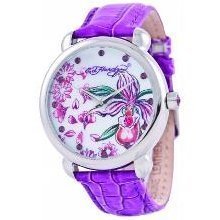 Ed Hardy Gn-pu Garden Purple Watch