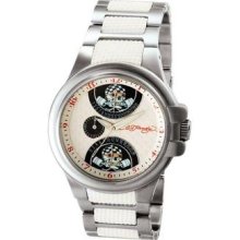 Ed Hardy Men's Speeder White Watch