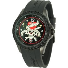 Ed Hardy Women's Techno Black Watch