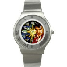 Elvis Presley Stainless Steel Watch For Unisex Sport Fashion Wristwatch