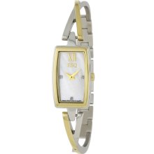 Esq By Movado Ladies wrist watches: Sienna 2-Tone Tounneau Bangle 071