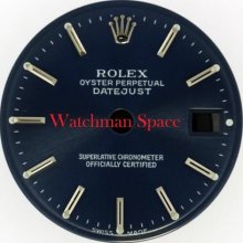 Factory Lady Rolex Datejust Navy/cobalt Blue Stick Dial Ss C10