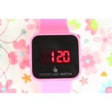 Fashion Magic Led Digital Touch Screen Colorful Silicone Unisex Sport Watch