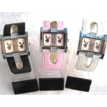 Fashion Playboy Diamond Watch Play Boy Wrist Watch Women Ladies Girl