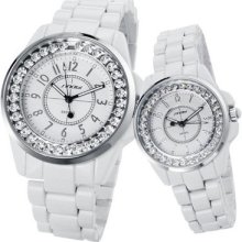 Fashion Sinobi Men & Woman Stainless Steel Watchband Quartz Crystal Wrist Watch