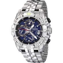 Festina Mens Tour De France Stainless Watch - Silver Bracelet - Blue Dial - F16542-2