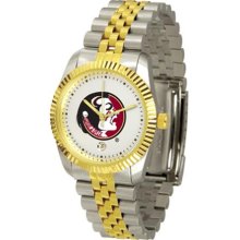 Florida State Seminoles FSU Mens Steel Executive Watch