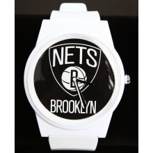 Flud Watches Men Brooklyn Nets Pantone Nba Flud Watch White