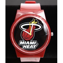 Flud Watches Men Miami Heat Pantone Nba Flud Watch Red