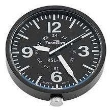 Formotion Stick-on Clock Rpb-52000 Black Glows In Dark Military