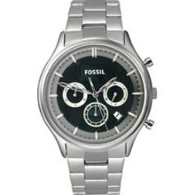 Fossil Ansel Stainless Steel Black Dial Men's watch