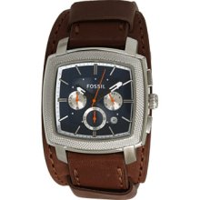 FOSSIL FOSSIL Machine Chronograph Leather Watch - Brown