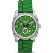 FOSSIL FOSSIL Machine Chronograph Silicone Watch - Green