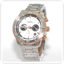 Fossil Mens Chronograph Keaton Stainless Steel Watch Ch2815