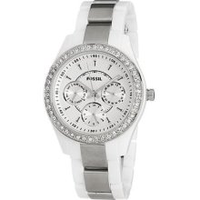 Fossil Stella Collection Crystal Accents Silver Dial Women's watch