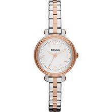 Fossil Women's Heather ES3217 Silver Stainless-Steel Analog Quartz Watch with Silver Dial