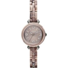 Fossil Women's Heather JR1411 Two-Tone Plastic Quartz Watch with Beige