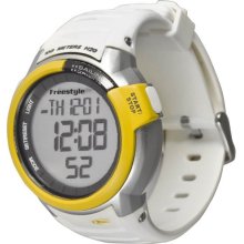 Freestyle Unisex Mariner Sailing Plastic Watch - White Rubber Strap - Silver Dial - FS84897