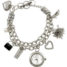 Geneva Platinum 7928 Toggle Charm Plus Size Watch