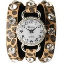 Geneva Wrap Around Watch - Wild Design Zebra (Detail)