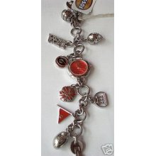 Georgia Bulldogs Fossil Charm Bracelet Watch Li2454