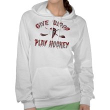 Give Blood Play Hockey Women's Fleece Hoodie