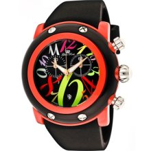 Glam Rock Unisex Miami Beach Chronograph Polyurethane Round Watch