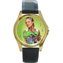 Glee Unisex Gold-Tone Round Metal Watch 20