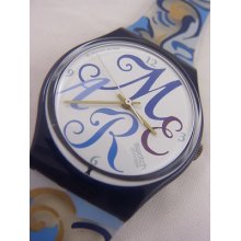 Gn128 Swatch 1993 Algarve Writting In Box Authentic