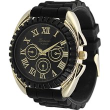 Gp By Brinley Co. Men's Chronograph-style Silicone Watch