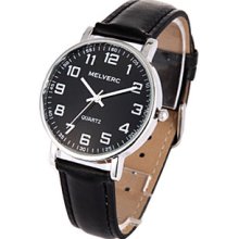 Gsoho Round Watch Leather Basic Fashion Gift Women Lady Quartz Wristwatch Camel