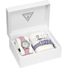 Guess Interchangeable Leather Straps Box Set Ladies Watch U95176