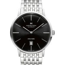 Hamilton Intra-Matic Minimal Slim Automatic Steel/Black