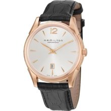 Hamilton Men's 'Jazzmaster Slim' Pink Goldtone Automatic Watch ...